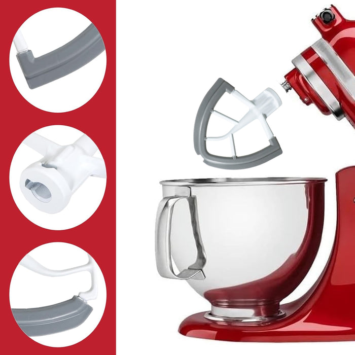 Flexible Edge Beater for KitchenAid 4.3 4.7 4.8 L Tilt Head Mixer K45SS KSM9 KSM100 KSM150