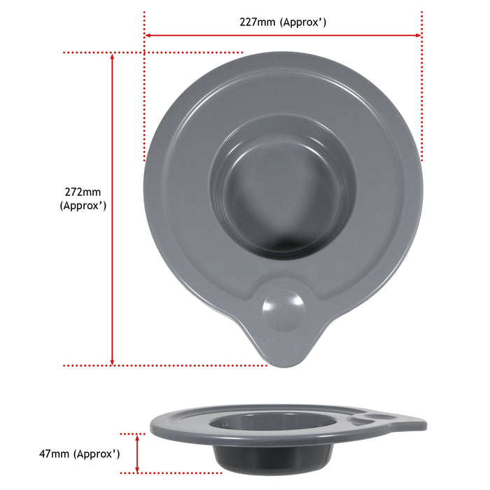 4.7L Glass Mixing bowl Jug for KitchenAid Stand Mixers K40 5KSM5GB Spout 5qt + Plastic Seal Cover