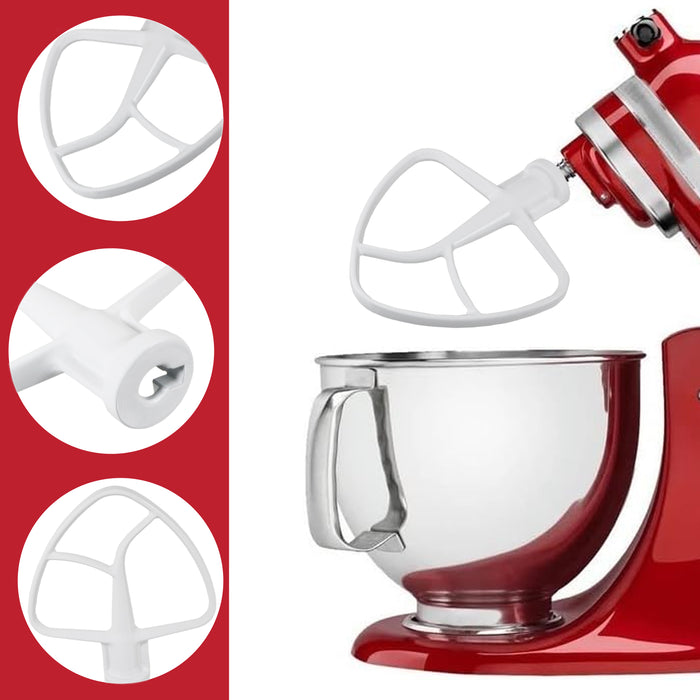 K45B 5K5THCB Type Flat Edge Beater for KitchenAid 4.3 4.7 4.8 5 L Tilt Head Stand Mixer K45SS KSM75 KSM90 KSM95
