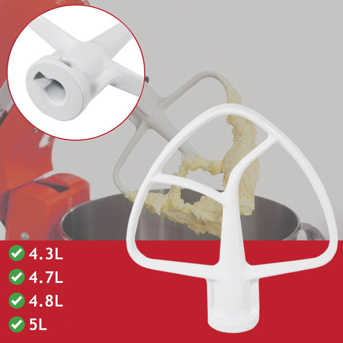 K45B 5K5THCB Type Flat Edge Beater for KitchenAid 4.3 4.7 4.8 5 L Tilt Head Stand Mixer K45SS KSM75 KSM90 KSM95