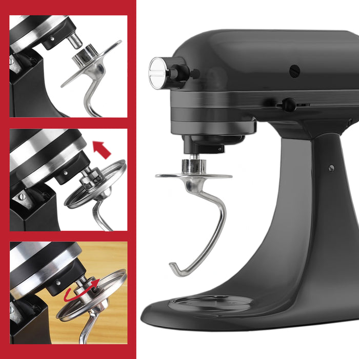 Dough Hook for KitchenAid 4.3L 4.7L 4.8L Tilt Head Stand Mixer K45 KSM75 KSM90