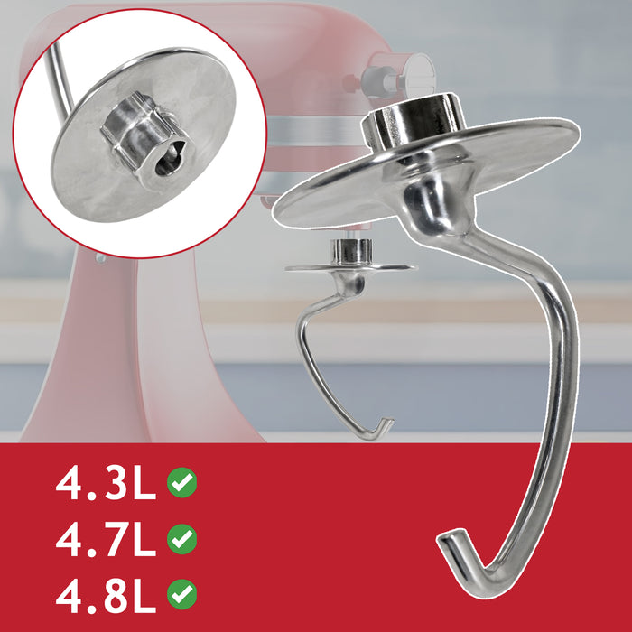 Dough Hook for KitchenAid 4.3L 4.7L 4.8L Tilt Head Stand Mixer K45 KSM75 KSM90