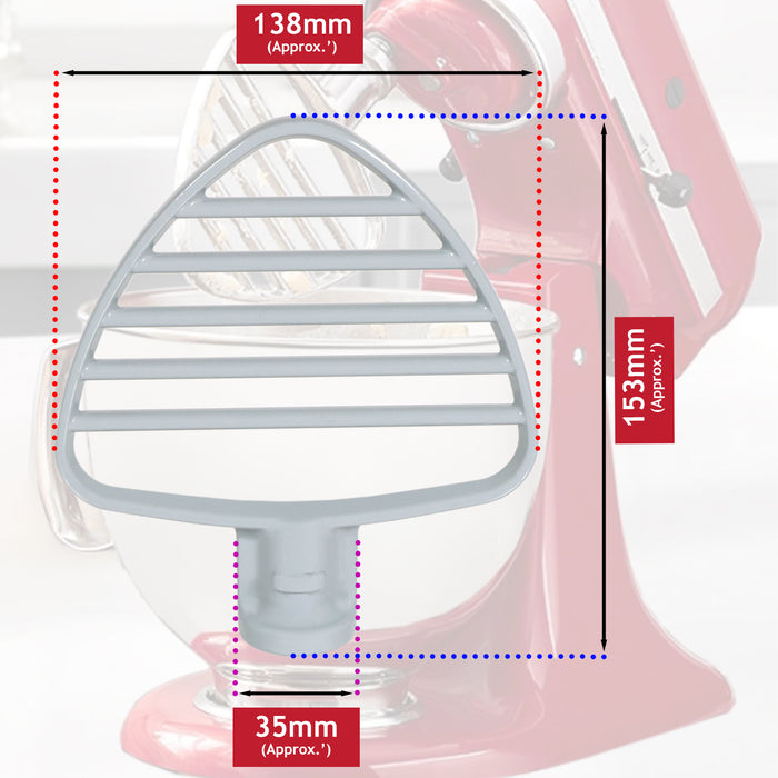 5KSMPB5W Type Pastry Beater for KitchenAid 4.3 4.8 L Tilt Head Stand Mixer Attachment KSM100 KSM150