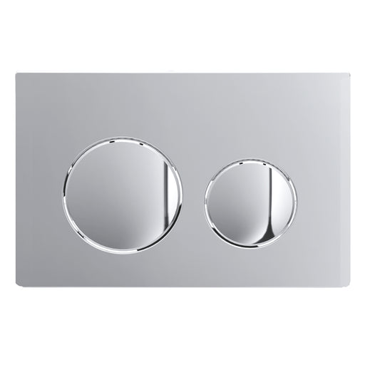 Luxury Flush Plate Kit for Concealed Toilet Cistern Wall Hung Frame (Chrome Silver, 245mm x 165mm)