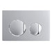 Luxury Flush Plate Kit for Concealed Toilet Cistern Wall Hung Frame (Chrome Silver, 245mm x 165mm)