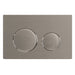 Luxury Flush Plate Kit for Concealed Toilet Cistern Wall Hung Frame (Brushed Nickel, 245mm x 165mm)