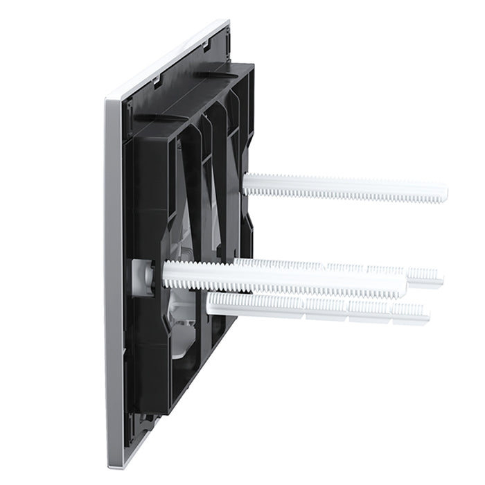 Luxury Concealed Toilet Cistern Flush Plate Kit for Skylo Wall Hung Frame (Chrome Silver, 245mm x 165mm)