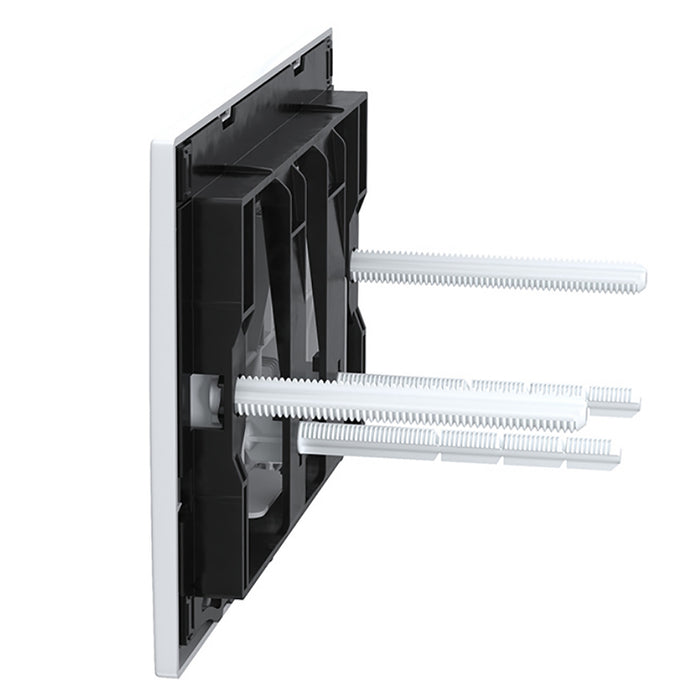 Luxury Concealed Toilet Cistern Flush Plate Kit for Skylo Wall Hung Frame (Gloss White, 245mm x 165mm)