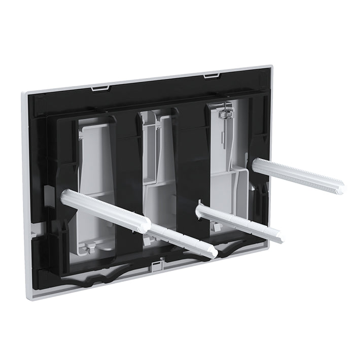 Luxury Concealed Toilet Cistern Flush Plate Kit for Skylo Wall Hung Frame (Gloss White, 245mm x 165mm)