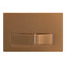 Luxury Concealed Toilet Cistern Flush Plate Kit for Wall Hung Frame (Brushed Copper, 245mm x 165mm)