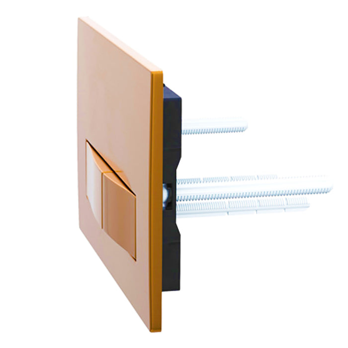 Luxury Concealed Toilet Cistern Flush Plate Kit for Skylo Wall Hung Frame (Brushed Copper, 245mm x 165mm)