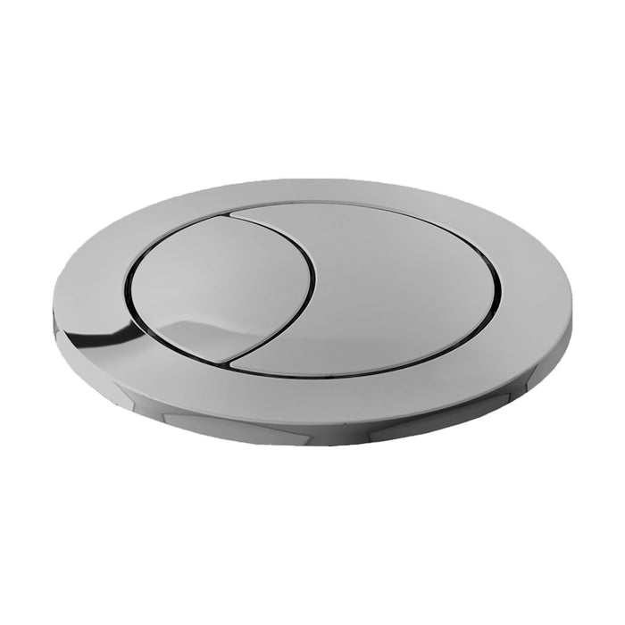 Universal Toilet Cistern Dual Flush Push Button Kit for 20mm 40mm 50mm 60mm Lid Hole (Brushed Nickel)