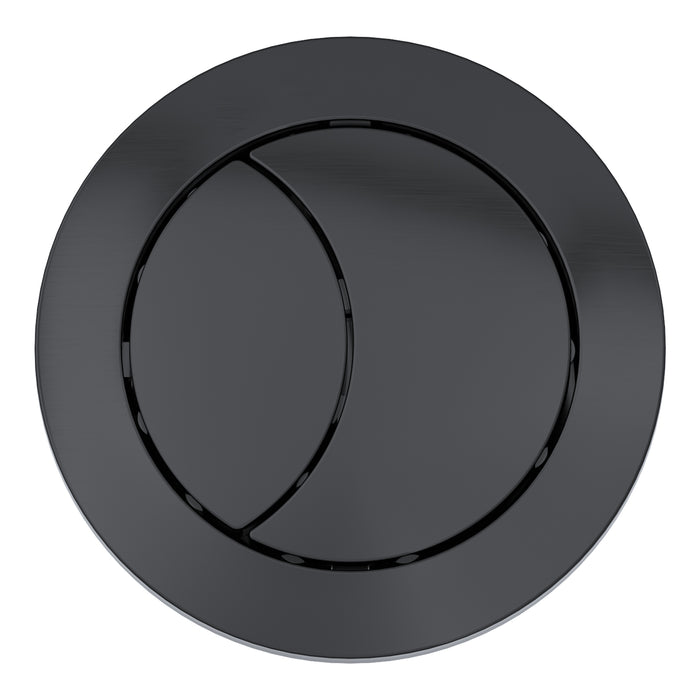 Universal Toilet Cistern Dual Flush Push Button Kit for 20mm 40mm 50mm 60mm Lid Hole (Matt Black)
