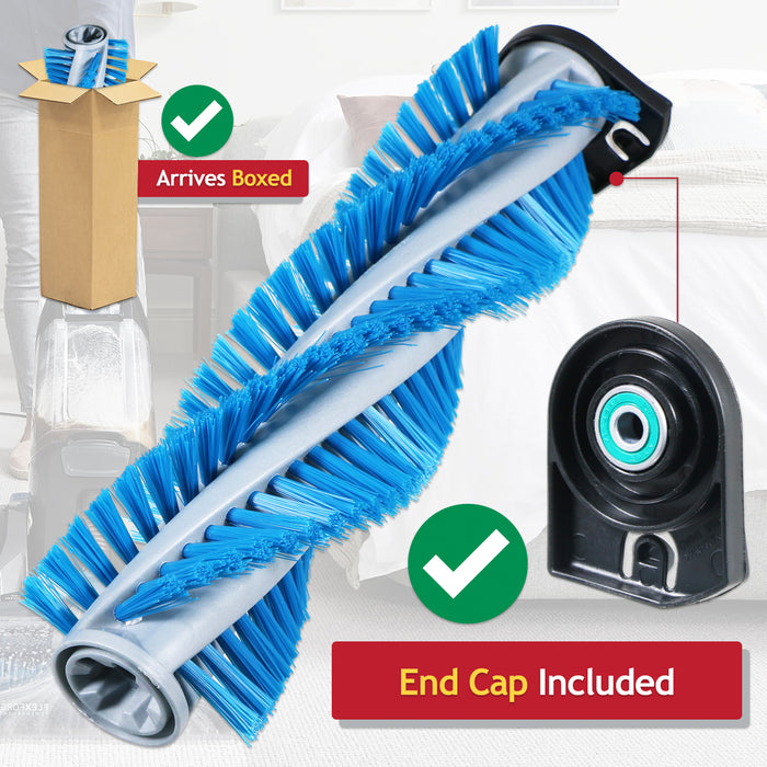 Brushbar and Endcap for Vax Platinum Smartwash CDCW-SWXS CDCW-SWXSRB CDCW-SWXP CDCW-SWXPRB Vacuum Brush Roll (13142420)