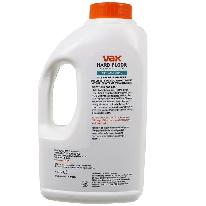 Vax Multi Floor Solution ONEPWR Glide Spotwash Spotless Go Hard Floor Carpet 1L 19142276