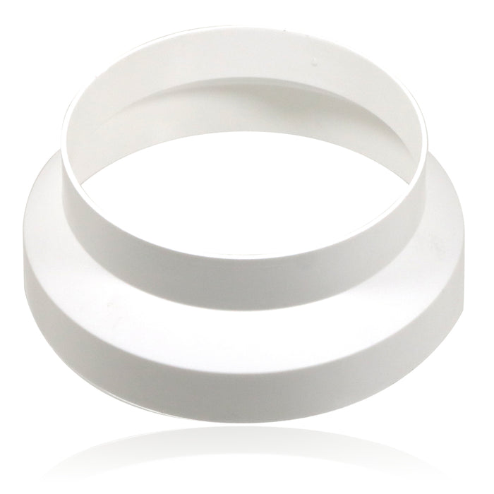 Air Con Hose Adaptor 125 to 150mm 6" to 5" Round Reducer Increaser White Step