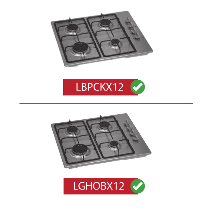 Logik Pan Support Stand LBPCKX12 LGHOBX12 Gas Hob Cooker Grid Burner 460x215 mm