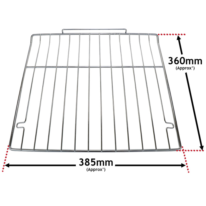 Wire Shelf Rack for Bush DHBEDC50B DHBEDC50W Oven Cooker 385mm x 360mm