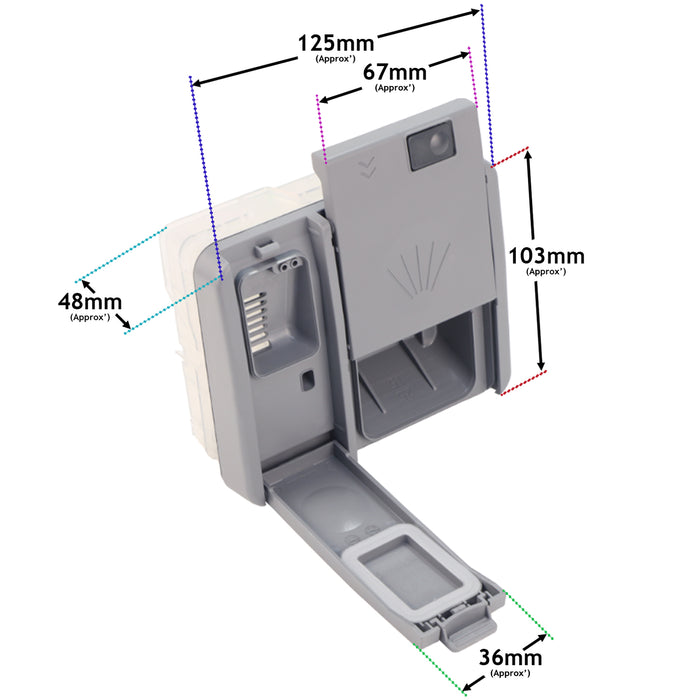 Detergent Tablet Dispenser Drawer Slide Door For Bush DW9SLSAEINTW Dishwashers 42173012