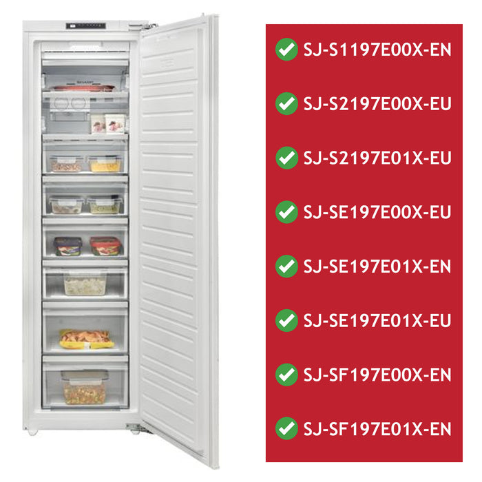 Sharp Freezer Flap Basket Drawer Cover SJ-S1197E00X SJ-SE197E01X SJ-SF197E00X