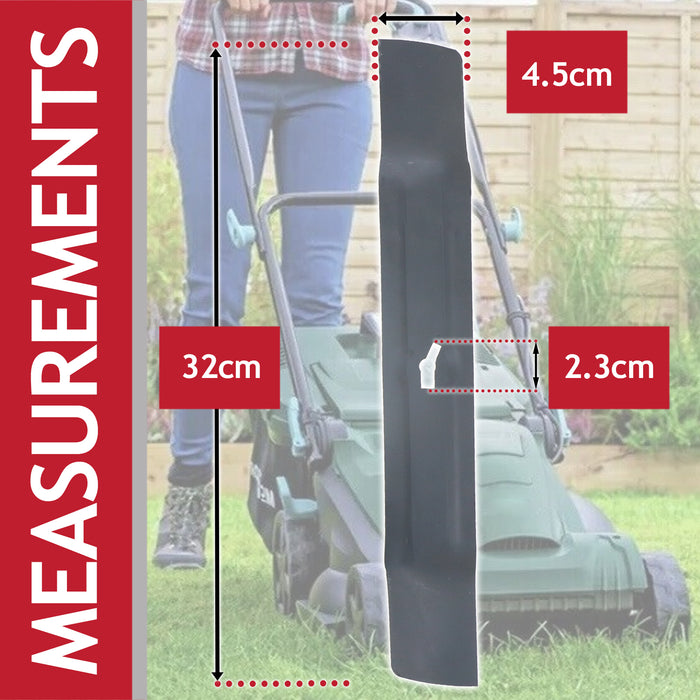 Metal Blade for McGregor MER1232 M3E1233RA Lawnmower (32cm)