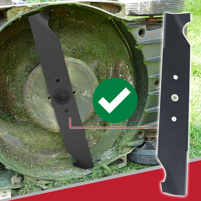 Hi Lift Metal Blade for Hayter Harrier Hobby Hunter Motif Ranger Lawnmower (40cm / 16") + Drill Sharpener Attachment
