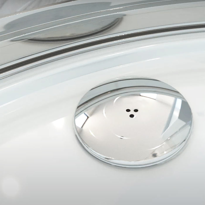 Shower Trap for 50mm Tray Plug Hole 40mm 1.5" Drain Waste Chrome Silver Dome Base Kit