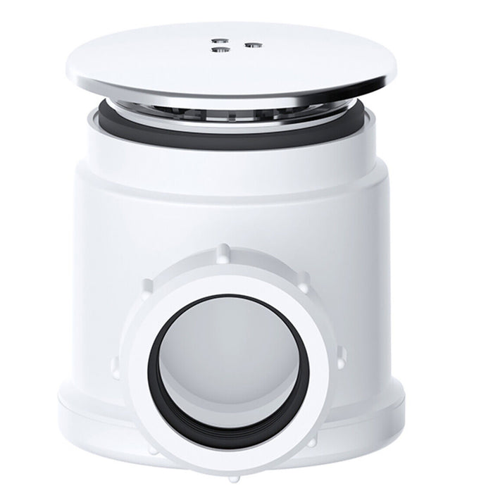 Shower Trap for 50mm Tray Plug Hole 40mm 1.5" Drain Waste Chrome Silver Dome Base Kit