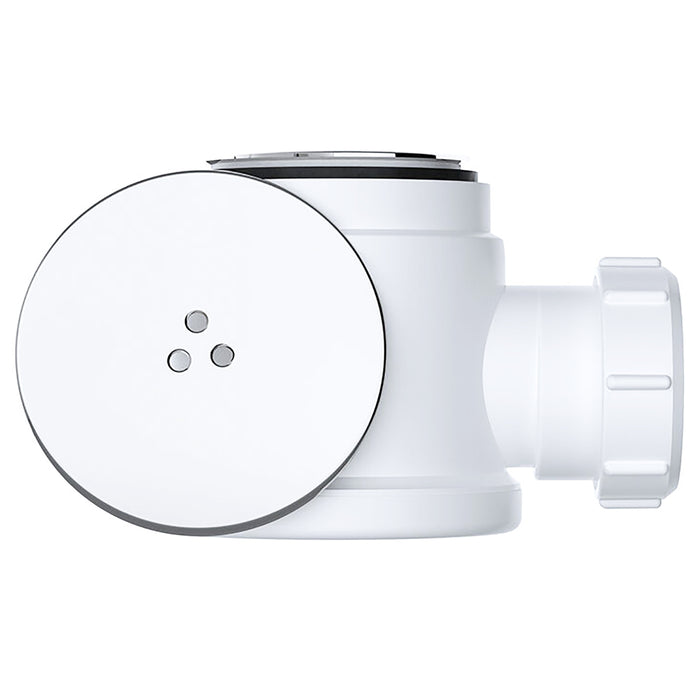 Shower Trap for 50mm Tray Plug Hole 40mm 1.5" Drain Waste Chrome Silver Dome Base Kit