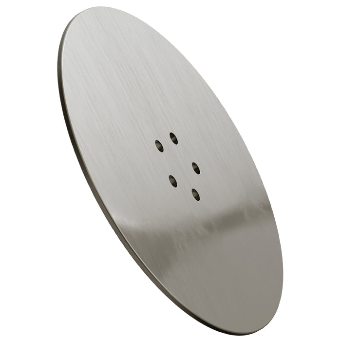 110mm Luxury Plug Cover for Shower Trap with 90mm Tray (Brushed Nickel)