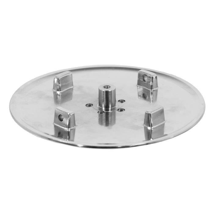 110mm Luxury Plug Cover for Shower Trap with 90mm Tray (Chrome Silver)