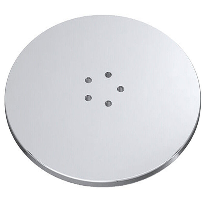 110mm Luxury Plug Cover for Shower Trap with 90mm Tray (Chrome Silver)