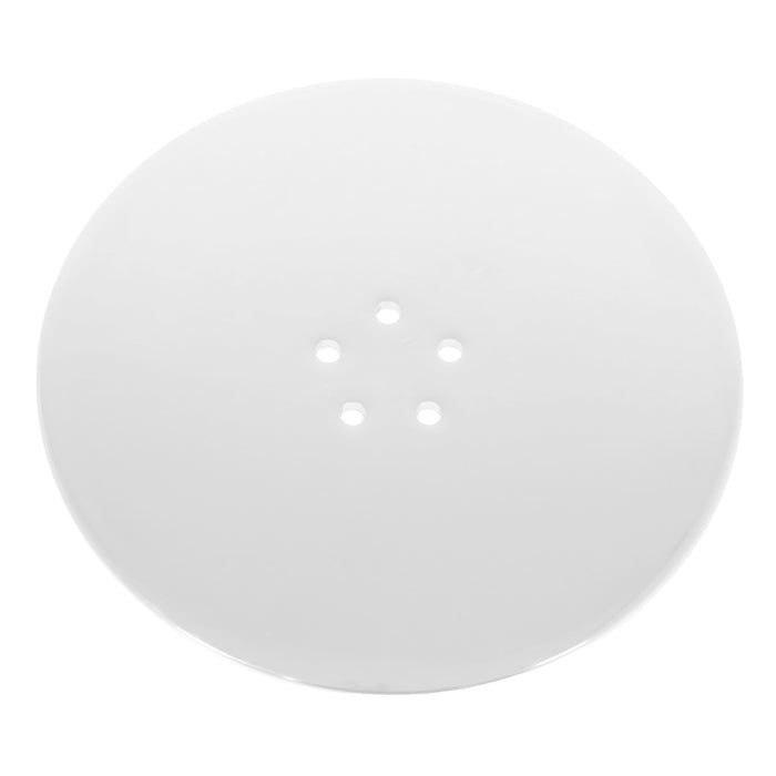 110mm Luxury Plug Cover for Shower Trap with 90mm Tray (Matt White)