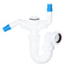 40mm Sink Trap Double Nozzle Washing Machine Dishwasher 75mm Water Seal Discharge Kit