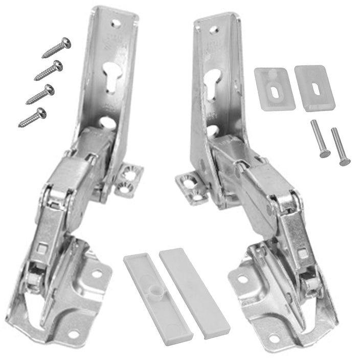 Integrated Door Hinge Pair for Bauknecht Fridge Freezer 3362 3363 5.0 41,5 (Top Upper / Lower)