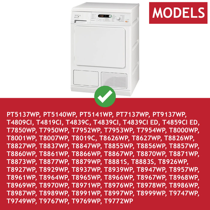 Fluff Lint Filter for Miele Tumble Dryer 07358910 7358910 T4 T7 T8 T9 Series x 2