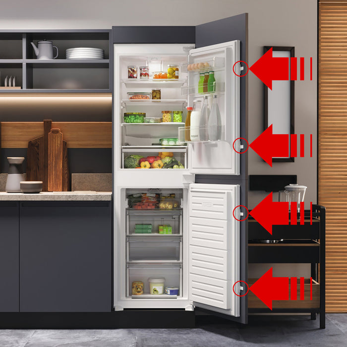 Integrated Fridge Door Slide Mounting Bracket for Indesit Fixing Kit (Pack of 4)