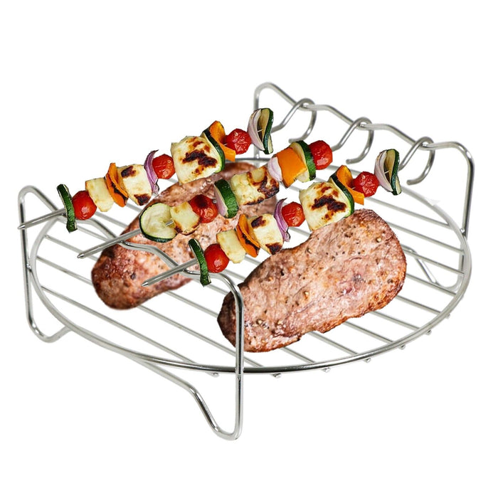 Rack for Halogen Oven Mini Cooker Round Shelf 12L 17L Round 7" Skewer Skewers