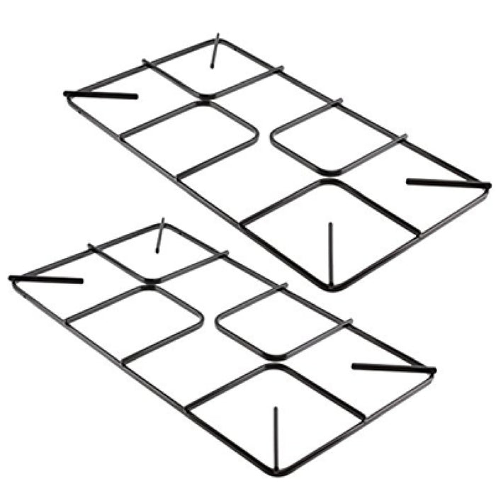 Pan Support Grid for New World Oven Cooker Flat Gas Hob (Pack of 2, 450mm x 220mm, Small)