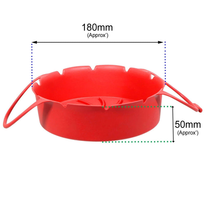 Basket Liner for George Home Air Fryer GHAFN1W1BL4C Round Shelf Rack Stainless Steel