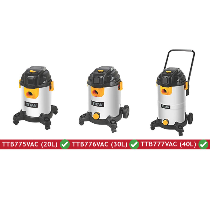 Brush Rod Tool Kit for Titan TTB775VAC TTB776VAC TTB777VAC 20L 30L 40L 35mm