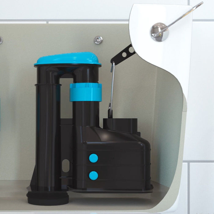 Dual Flush Toilet Syphon Height Adjustable 7.5" to 9.5" WC Cistern Internal Overflow Lever