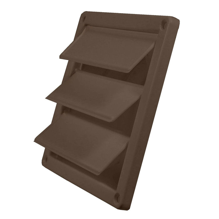 Cooker Hood External Vent Kit 4" 5" 6" 100mm 125mm 150mm Universal Exterior Wall Duct Set (Brown)