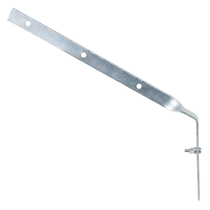 Gutter Side Rafter Bracket Universal Galvanised Steel Fascia Support Fixings (Pack of 10, 300mm)