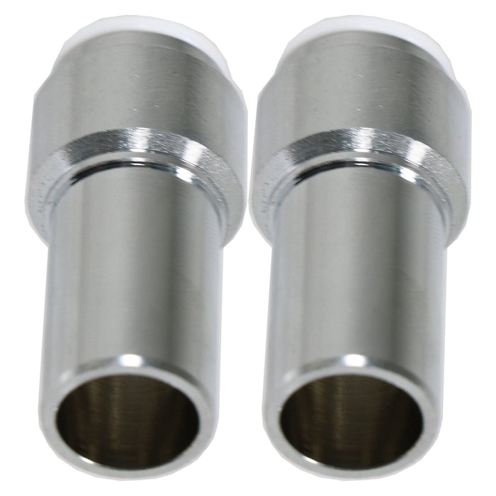 Radiator Valve 15mm x 10mm Pushfit Chrome Speed Fit Reducing Straight Compression Stem (Pack of 4)