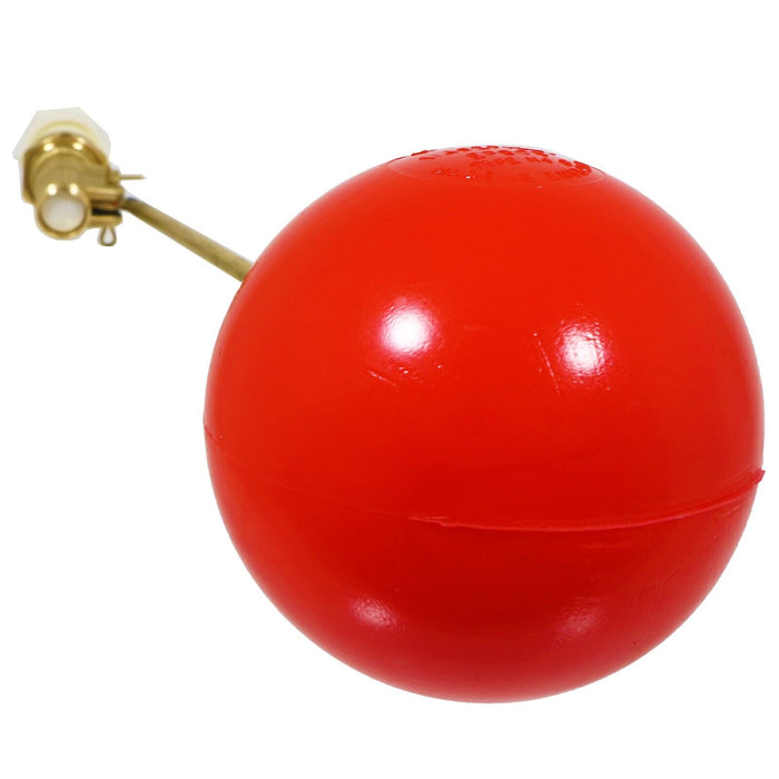 Part 1 Valve 1/2" High Pressure Side Entry Toilet Cistern Ballcock + 6" Ball Float Kit