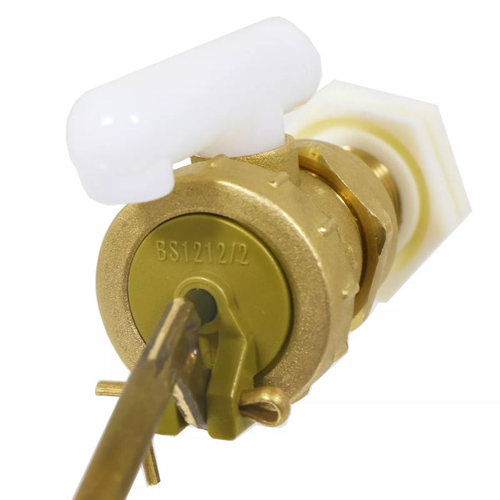 1/2" Ball Valve Part 2 Low Pressure Side Entry Toilet Cistern BS1212/2 Ballcock Float Arm