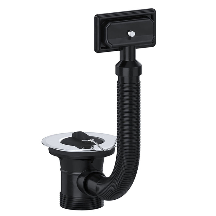 Sink Waste Combination Overflow Plug with Chain 40mm 1.5" (Square)