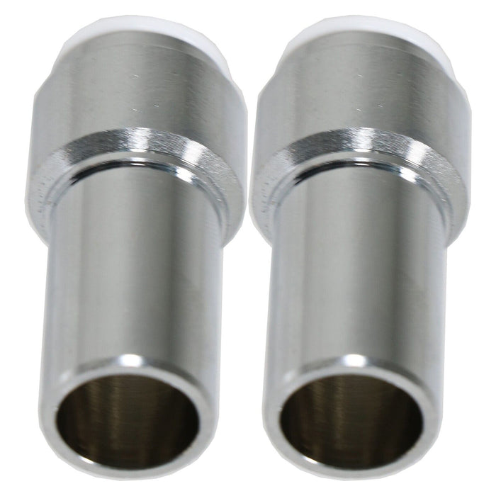 Radiator Valve 15mm x 10mm Pushfit Chrome Speed Fit Reducing Straight Compression Stem (Pack of 2)