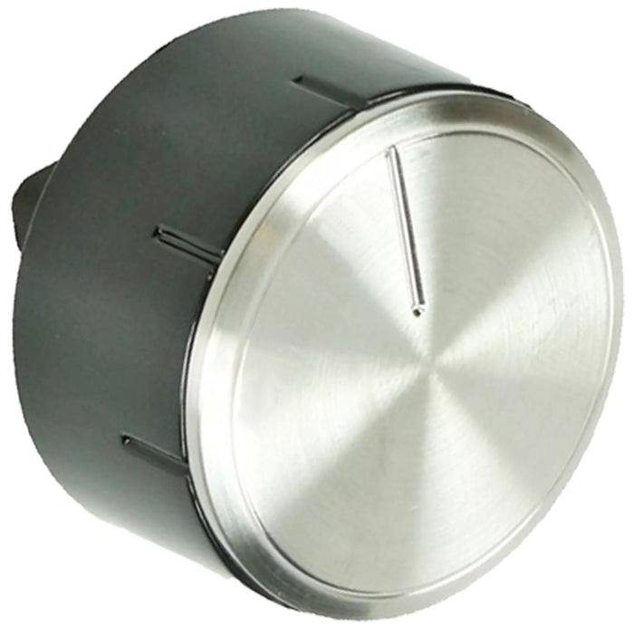 Oven Knob for BOSCH Cooker Oven Hob Switch Dial Silver Black 2 Knobs PCC PCP PCQ (Pack of 2)